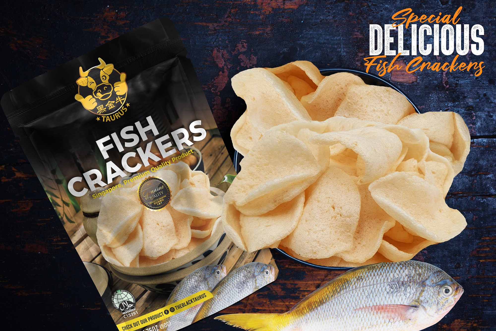 Fish Crackers 50gm